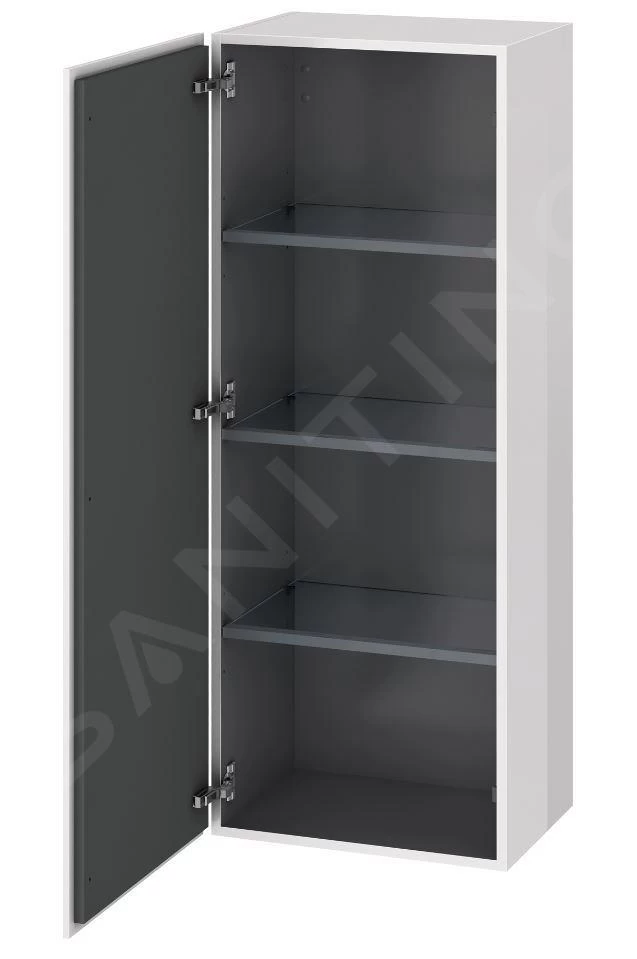 Duravit L-Cube - Hoge Badkamerkast 1320x500x363 Mm, Links, Glanzend Wit LC1179L2222 5 Duravit L-Cube - Hoge Badkamerkast 1320x500x363 Mm, Links, Glanzend Wit LC1179L2222 - Afbeelding 3