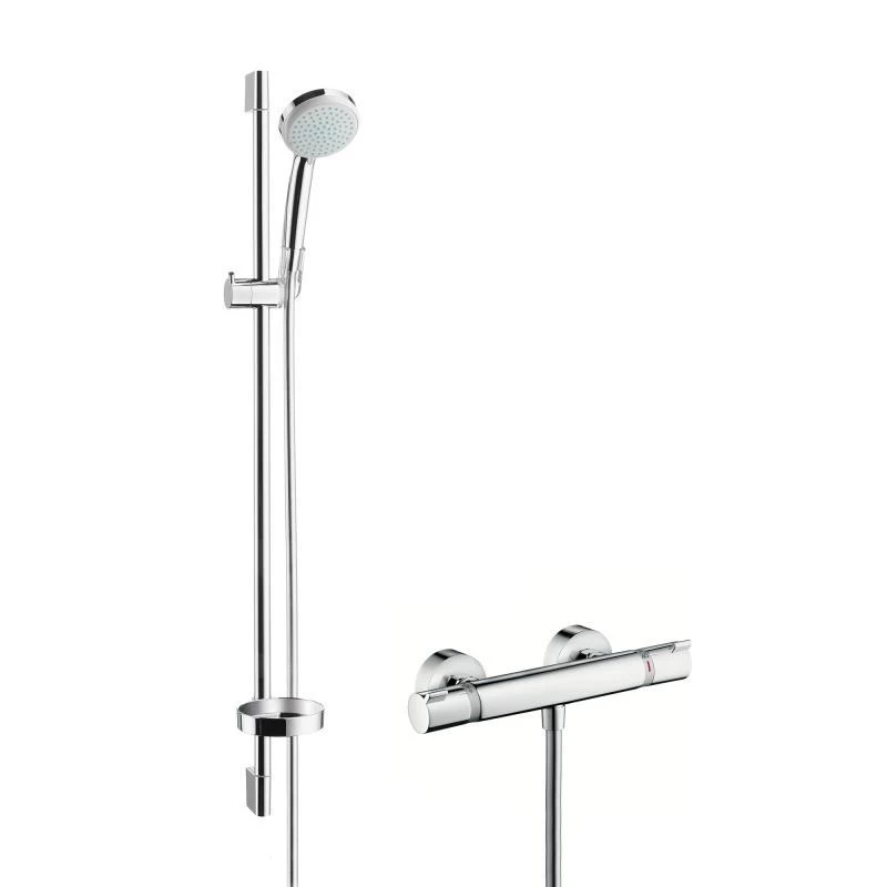 Hansgrohe Crometta 100 - Doucheset Vario Met Thermostaat, 4 Jet, Chroom 27035000 3 Hansgrohe Crometta 100 - Doucheset Vario Met Thermostaat, 4 Jet, Chroom 27035000