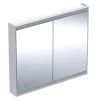 Geberit ONE - Spiegelkast Met LED-verlichting, 1050x900x150 Mm, 2 Deuren, Aluminium 505.814.00.1 -Badkamer Paradijs dc56182f6b240c71e2cdc367