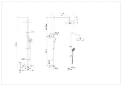 Kielle Aura - Doucheset Met Thermostaat, 228 Mm, 3jet, Mat Zwart 20602024 11 Kielle Aura - Doucheset Met Thermostaat, 228 Mm, 3jet, Mat Zwart 20602024 -Badkamer Paradijs ddb3a39951e2c651e012e7ac