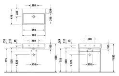 Duravit Vero Air - Wastafel 700x470 Mm, Met Overloop, Zonder Kraangat, Wit 2350700060 -Badkamer Paradijs ded2e03c5b892c76b74bce6e