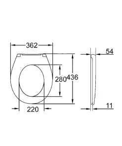 Grohe Bau Ceramic - Closetzitting Met SoftClose, Duroplast, Wit 39493000 -Badkamer Paradijs e0661baf3d6cda0bef2e5828 1