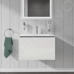 Duravit L-Cube - Wastafelonderkast Compact, 400x620x391 Mm, 1 La, Glanzend Wit LC615602222 -Badkamer Paradijs e127f36f0539d46e2484015e
