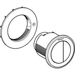 Geberit Spoelsystemen - Afstandsbediening Bedieningsplaat Type 10, Pneumatisch, Voor 2-toets Spoeling, Glanzend Chroom 116.057.KN.1 -Badkamer Paradijs e2e8ed062c504997b1d1be64