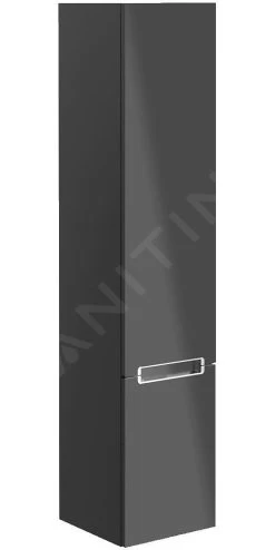 Villeroy & Boch Subway 2.0 - Hoge Badkamerkast, 1650x370x350 Mm, Scharnieren Rechts, Glossy Grey A71000FP