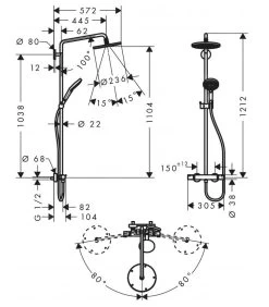 Hansgrohe Raindance S - Doucheset Showerpipe 240 Met Thermostaat, EcoSmart 9l/min, Chroom 27116000 11 Hansgrohe Raindance S - Doucheset Showerpipe 240 Met Thermostaat, EcoSmart 9l/min, Chroom 27116000 -Badkamer Paradijs e324c1a26cd56b81aa936064