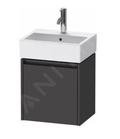 Duravit Ketho.2 - Wastafelkast 440x434x338 Mm, 1 Deur, Scharnieren Links, Grafiet Mat K25070L49490000