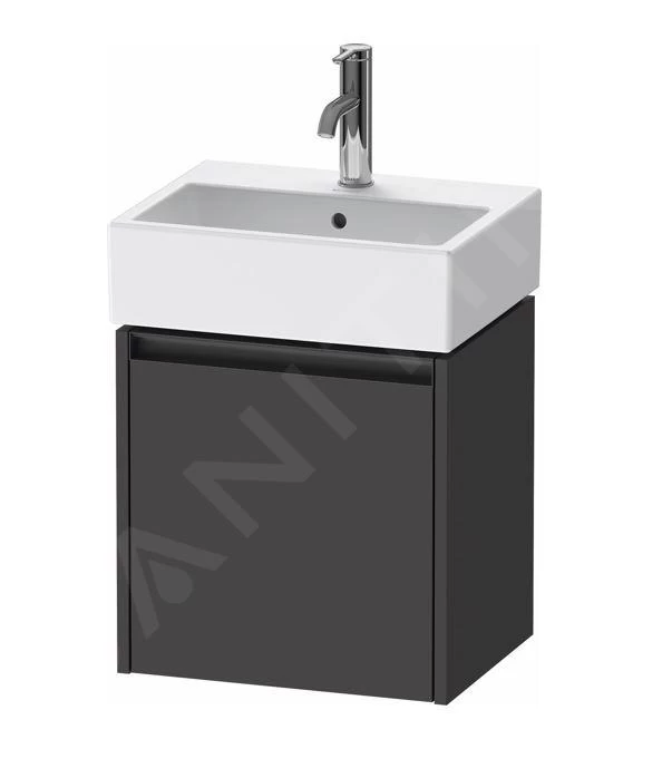 Duravit Ketho.2 - Wastafelkast 440x434x338 Mm, 1 Deur, Scharnieren Links, Grafiet Mat K25070L49490000 3 Duravit Ketho.2 - Wastafelkast 440x434x338 Mm, 1 Deur, Scharnieren Links, Grafiet Mat K25070L49490000