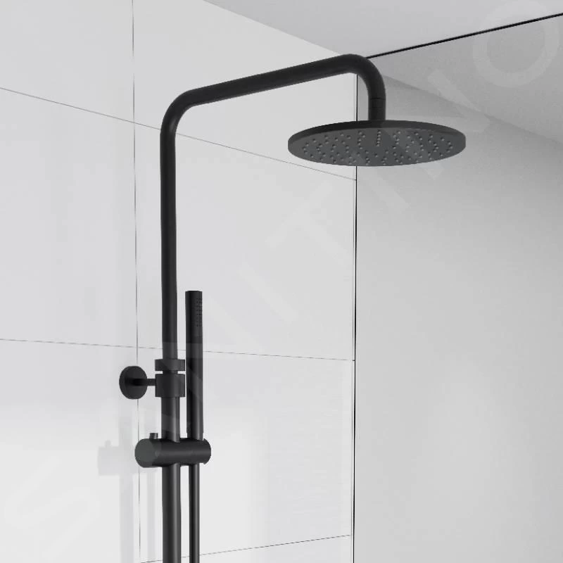 Steinberg 100 - Doucheset Met Thermostaat, Diameter 200 Mm, Mat Zwart 100 2721 S 6 Steinberg 100 - Doucheset Met Thermostaat, Diameter 200 Mm, Mat Zwart 100 2721 S - Afbeelding 4