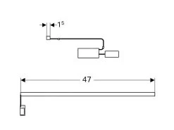 Geberit Toebehoren - Lichtlijst Voor Lade, Lengte 470 Mm, Dubbel 501470000 -Badkamer Paradijs e7d7f5fa406cfc156ce0057c