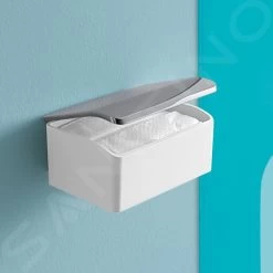 Keuco Elegance - Vochtig Toiletpapeir Houder, Wit/chroom 11667013000 -Badkamer Paradijs e81fbeb220f5282d53ea214d