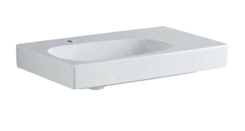 Geberit Citterio - Wastafel 750x500 Mm, Kraangat Links, Zonder Overloop, Met Bijzetplank Rechts, KeraTect, Wit 500.545.01.1 3 Geberit Citterio - Wastafel 750x500 Mm, Kraangat Links, Zonder Overloop, Met Bijzetplank Rechts, KeraTect, Wit 500.545.01.1