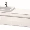 Duravit Ketho - Wastafelonderkast 426x1400x550 Mm, Links, 2 Laden, Glanzend Wit KT6797L2222 -Badkamer Paradijs e9f738642673b2caa7c8e346