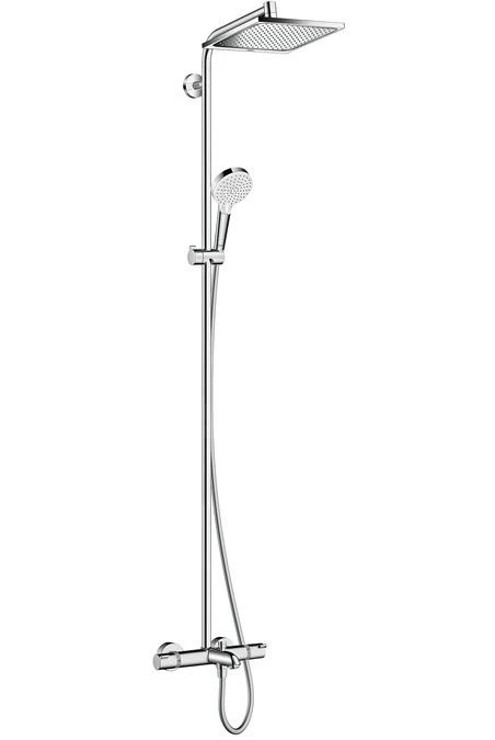 Hansgrohe Crometta - Thermostatische Badkraan E 240 Showerpipe Met Accessoires, Chroom 27298000 3 Hansgrohe Crometta - Thermostatische Badkraan E 240 Showerpipe Met Accessoires, Chroom 27298000