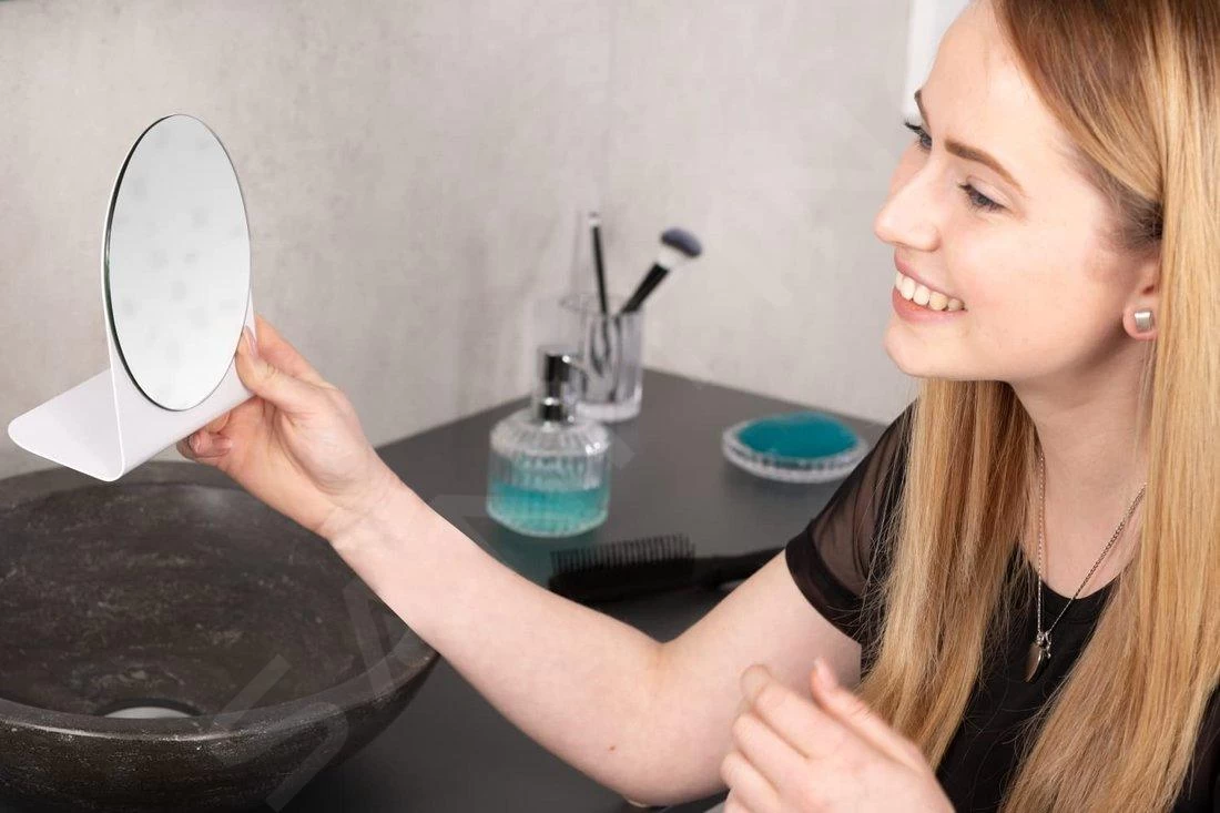 Sapho Ridder Spiegels - Staande Cosmeticaspiegel, Wit 03008001 4 Sapho Ridder Spiegels - Staande Cosmeticaspiegel, Wit 03008001 - Afbeelding 2