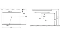 Grohe Cube Ceramic - Inbouw Wastafel, 605x490 Mm, PureGuard, Wit Alpine 3947900H -Badkamer Paradijs eea1537ed6c952ba0bb1ac91