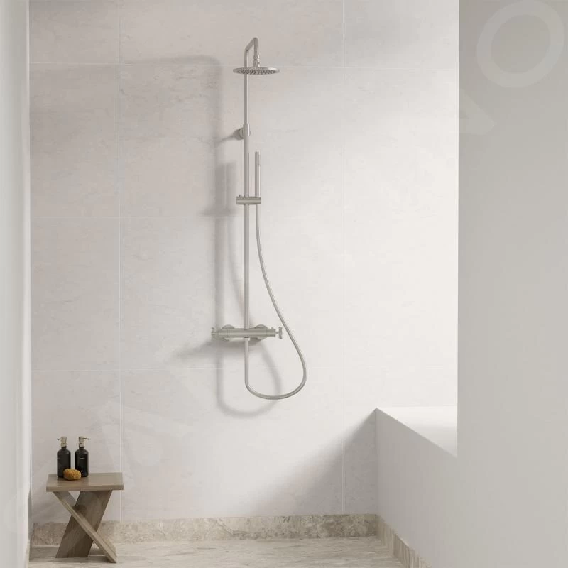 Steinberg 250 - Doucheset Met Thermostaat, Diameter 200 Mm, Geborsteld Nikkel 250 2721 BN 7 Steinberg 250 - Doucheset Met Thermostaat, Diameter 200 Mm, Geborsteld Nikkel 250 2721 BN - Afbeelding 5