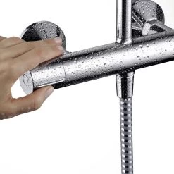 Hansgrohe Vernis Blend - Doucheset Showerpipe 200 Met Thermostaat, Chroom 26276000 20 Hansgrohe Vernis Blend - Doucheset Showerpipe 200 Met Thermostaat, Chroom 26276000 -Badkamer Paradijs f006c5158e2f7764adebc1ae
