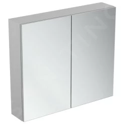 Ideal Standard Mirror&Light - Spiegelkast Met LED Verlichting En Inlegplank, 800x700 Mm, Aluminium T3442AL
