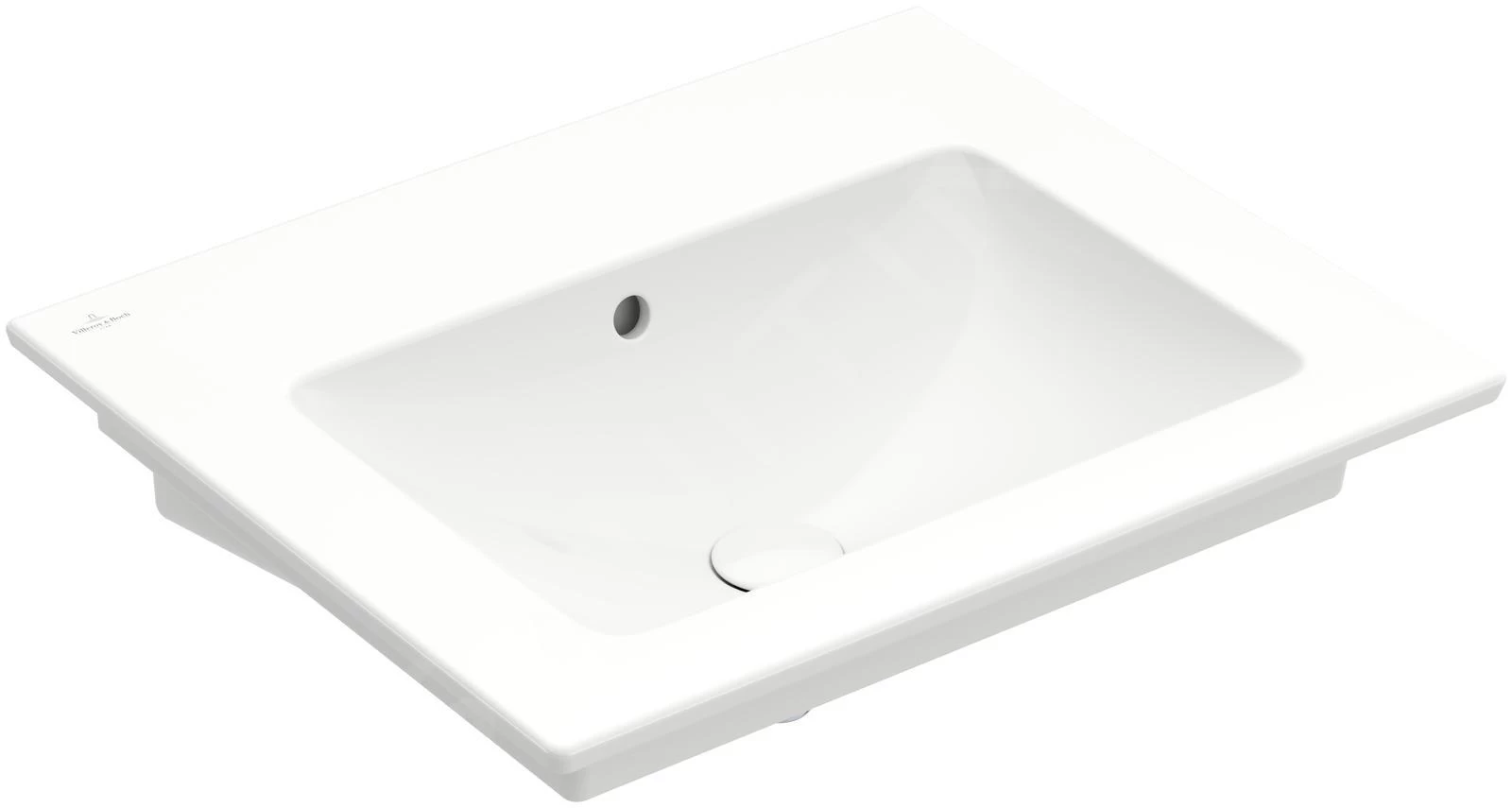 Villeroy & Boch Venticello - Wastafel 600x500 Mm, Met Overloop, Zonder Kraangat, Alpine Wit 41246201 3 Villeroy & Boch Venticello - Wastafel 600x500 Mm, Met Overloop, Zonder Kraangat, Alpine Wit 41246201