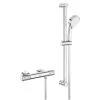 Grohe Grohtherm 1000 Performance - Douchekraan Met Thermostaat Opbouw, 2 Jets, Chroom 34783000 -Badkamer Paradijs f3f217c9175401b9f4512114