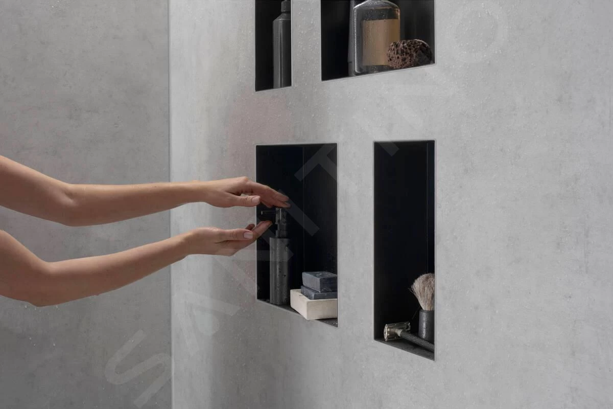 Hansgrohe XtraStoris Minimalistic - Inbouwnis, 300x300x140 Mm, Mat Zwart 56079670 7 Hansgrohe XtraStoris Minimalistic - Inbouwnis, 300x300x140 Mm, Mat Zwart 56079670 - Afbeelding 5