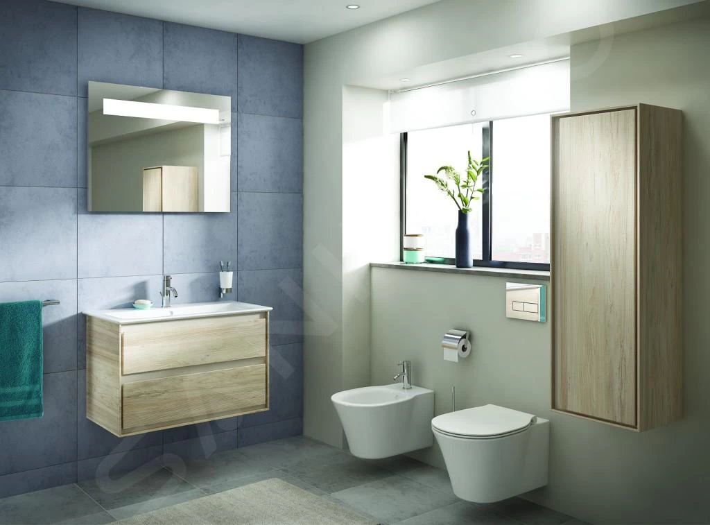 Ideal Standard Connect Air - Wastafelonderkast 800x440x517 Mm, 2 Laden, Decor Eiken Grijs/mat Wit E0819PS 5 Ideal Standard Connect Air - Wastafelonderkast 800x440x517 Mm, 2 Laden, Decor Eiken Grijs/mat Wit E0819PS - Afbeelding 3