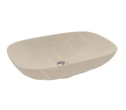 Villeroy & Boch Loop&Friends - Opzetwastafel, 620x420 Mm, Zonder Overloop, CeramicPlus, Almond 4A5001AM -Badkamer Paradijs f854adea9cfe701435a12b88