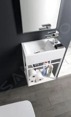 Sapho Wastafels - Amarok Fontein 400x220 Mm, Zonder Overloop, 1 Kraangat Rechts, Wit AR500 -Badkamer Paradijs f88d6e3f23e62883e0c403a0