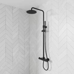 Steinberg 100 - Doucheset Met Thermostaat, Diameter 200 Mm, Mat Zwart 100 2721 S 12 Steinberg 100 - Doucheset Met Thermostaat, Diameter 200 Mm, Mat Zwart 100 2721 S -Badkamer Paradijs f974a558db0c2dd1575d4005