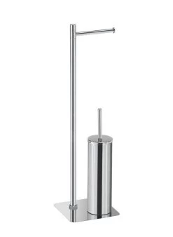 Sapho Flori - Toiletrolhouder En Toiletborstel, Chroom 1132