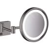 Hansgrohe AddStoris - Make-up Spiegel Wandmontage Met LED-verlichting, Geborsteld Zwart Chroom 41790340 -Badkamer Paradijs fa9b3744931d78d41cb2cfc7