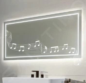Villeroy & Boch Finion - Spiegel Met LED-verlichting En Met Bluetooth, 1000x750x45 Mm G6101000 5 Villeroy & Boch Finion - Spiegel Met LED-verlichting En Met Bluetooth, 1000x750x45 Mm G6101000 - Afbeelding 3