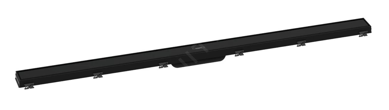 Hansgrohe RainDrain Match - Douchegoot Met Rvs Rooster 1200, In Hoogte Verstelbaar Frame, Mat Zwart 56042670 2 Hansgrohe RainDrain Match - Douchegoot Met Rvs Rooster 1200, In Hoogte Verstelbaar Frame, Mat Zwart 56042670